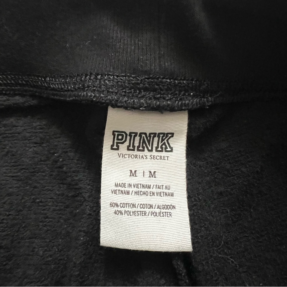 PINK Sequin Joggers Size M - Picture 3 of 5